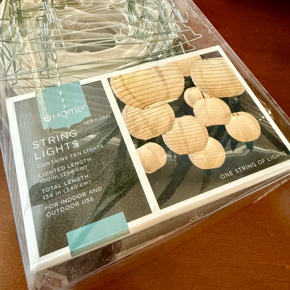 Target Home strong lights 10 lights with white lanterns - Picture 2 of 6